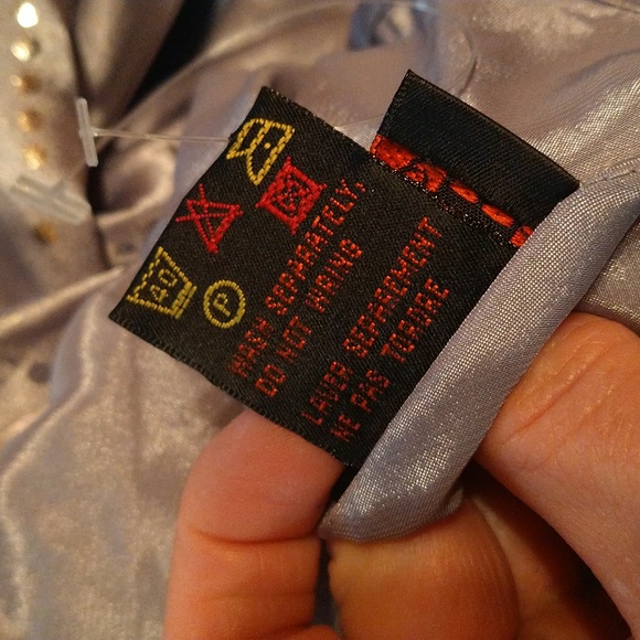 Long length, low back silver chemise - Picture 6 of 6